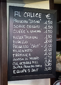 Menu du Leon D'Oro à Zero Branco