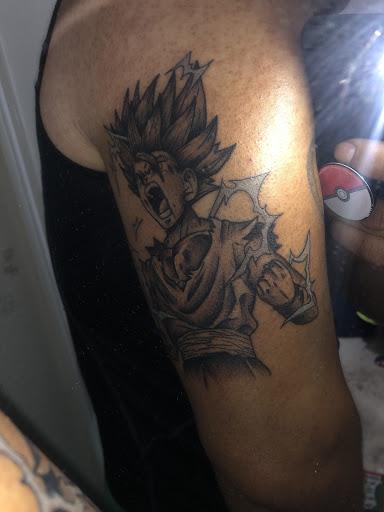 Explore thumb tattoo ideas, creative tattoo ideas in Arlington, available at Urbans Tattoo & Piercing Studio South