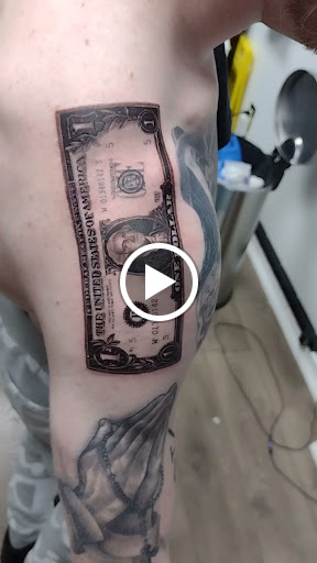 Explore hands tattoo ideas, creative tattoo ideas in Springfield, available at Red Tip Tattoos