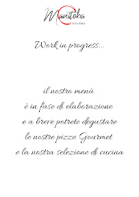 MANITOBA à Collegno menu