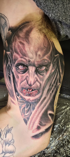 Explore crochet tattoo ideas, creative tattoo ideas in Angola, available at Hoodlum Ink