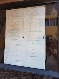 COZNA à Annecy menu