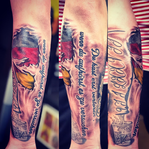 Explore great white shark tattoo ideas, creative tattoo ideas in Baytown, available at Big Juniors Tattoos