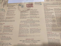 Menu / carte de Mamma Farina à Milan