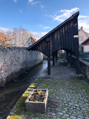 Le lavoir de la rue des bains à Kientzheim à Kaysersberg