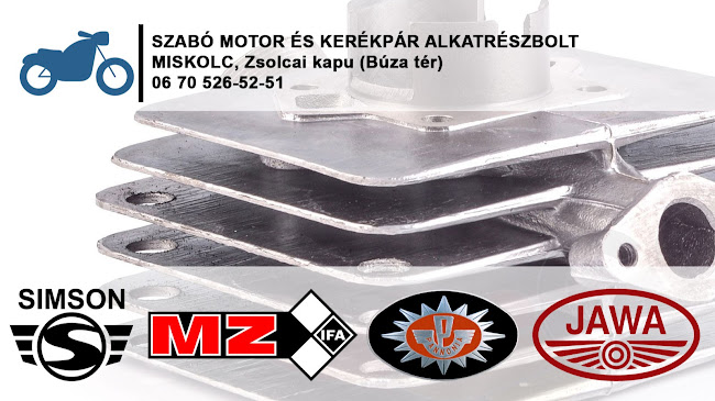 Nyitvatartás: Motor és kerékpár alkatrész