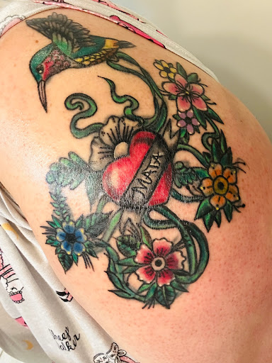 Explore serenity tattoo ideas, creative tattoo ideas in Cornelia, available at Prismatic Pulse Tattoo