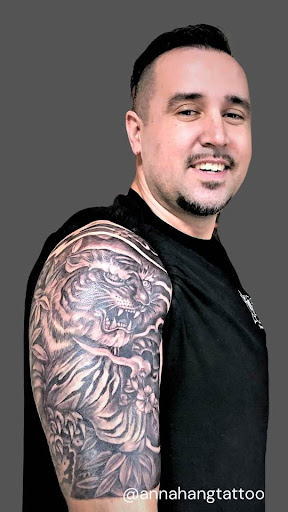 Explore pot leaf tattoo ideas, creative tattoo ideas in Garden Grove, available at Anna Hang Tattoo