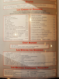 Ty Breiz Crêperie à Paris menu