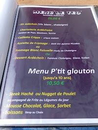 Menu / carte de Le bistrot de teo à Lamastre