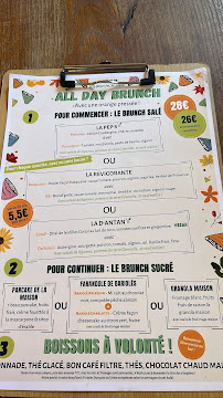 Restaurant brunch Les Bariolés de Maud Paris 11 à Paris - menu / carte