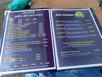 Menu du Le bistrot de teo à Lamastre