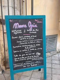 Mama Gaïa à Vence menu