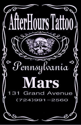 After Hours Tattoo Studio, 131 Grand Ave, Mars, PA 16046, USA, 