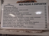 Menu du pizzéria La Notté à Saint-Zacharie