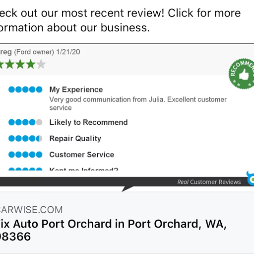 Auto Body Shop «Fix Auto Gig Harbor», reviews and photos, 2905 Jahn Ave NW, Gig Harbor, WA 98335, USA