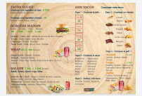 Restaurant de tacos One tacos à Verdun (la carte)