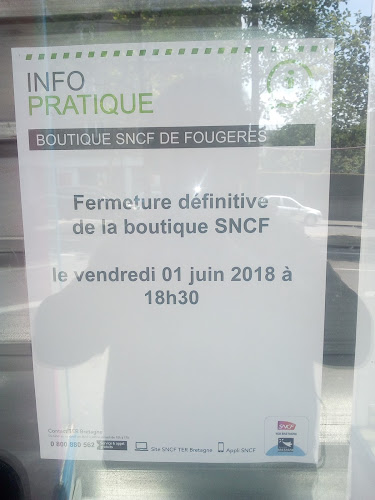 Boutique SNCF à Fougères