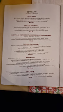 Menu du La PeNa à Vigevano