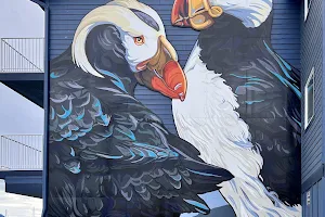 "Two Giant Puffins" Mural by Liza McElroy image