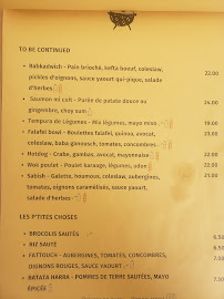 Carte du Roots cuisine de rue à Sainte-Maxime