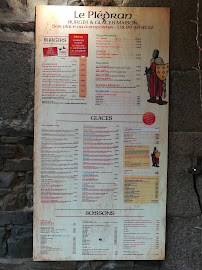 Restauration rapide Le Pledran à Dol-de-Bretagne (le menu)