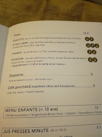 YUMAN bar et restaurant à Paris menu