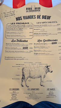 Restaurant La Boucherie à Perpignan carte