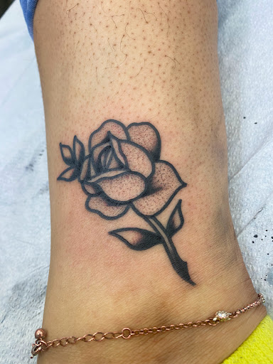 Explore medusa tattoo ideas thigh, creative tattoo ideas in Glenside, available at Yellow Rose Tattoo