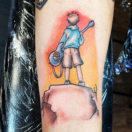 Explore memphis tattoo ideas, creative tattoo ideas in Abilene, available at Sacred Art