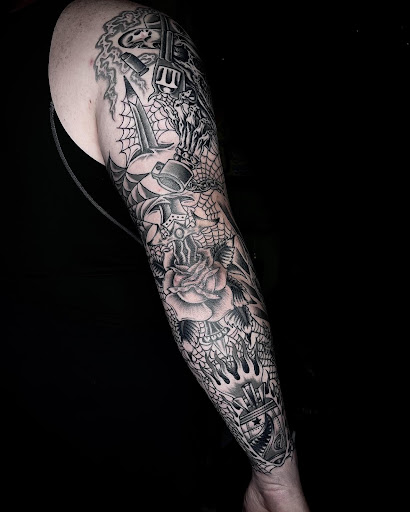 Explore mtg tattoo ideas, creative tattoo ideas in Johnson City, available at Gold Cross Tattoo Co.