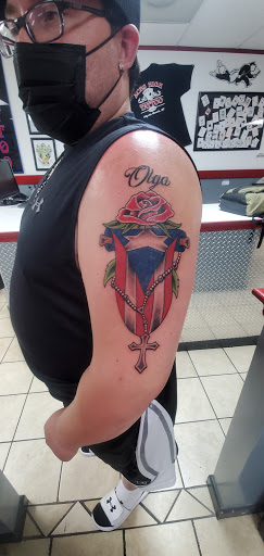 Explore memorial dog tattoo ideas, creative tattoo ideas in Myrtle Beach, available at Aces High Tattoo