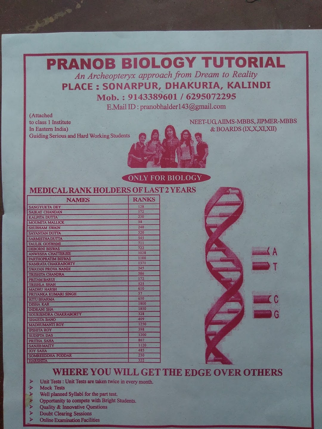 Best Biology Tutor(BOARD,NEET, AIIMS, JIPMER,etc)