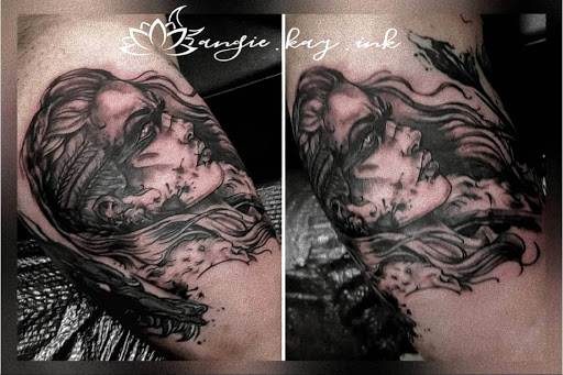 Explore tattoo ideas for womens back, creative tattoo ideas in Casper, available at Luna & Lotus Amethyst Ink Angie Kay