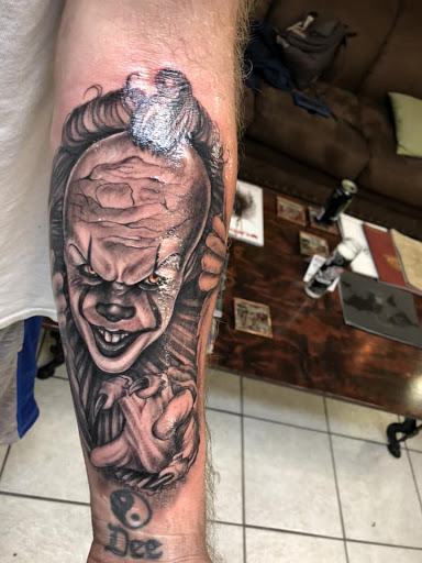 Explore gears of war tattoo ideas, creative tattoo ideas in Augusta, available at The Lucky Seven Tattoo Co.