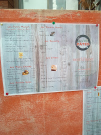 Menu / carte de Accro'Pâtes à Super devoluy