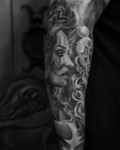 Explore puerto rico map tattoo ideas, creative tattoo ideas in Fountain Valley, available at Lowrider Tattoo Studios