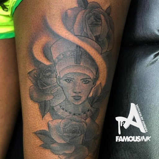 Explore aztec hand tattoo ideas, creative tattoo ideas in Hammond, available at Famous Ink, Inc.