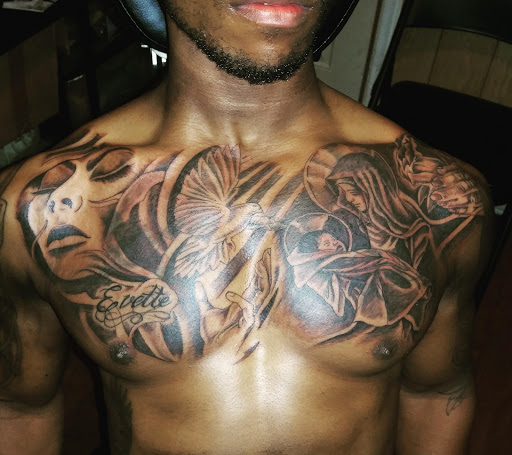 Explore good omens tattoo ideas, creative tattoo ideas in Sumter, available at LegendaryArt,LLC ,Tattoo Shop