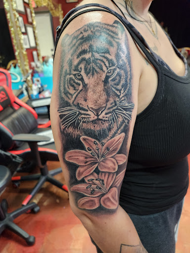 Explore father and daughter tattoo ideas, creative tattoo ideas in Inverness, available at The Perfect Spot Tattoos