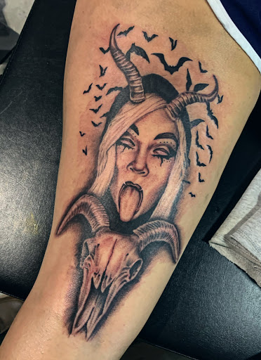 Explore empress tattoo ideas, creative tattoo ideas in Roanoke, available at Saint Cecilias Art Studio