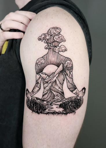 Explore oni tattoo ideas, creative tattoo ideas in Independence, available at Bare Skin Tattoo