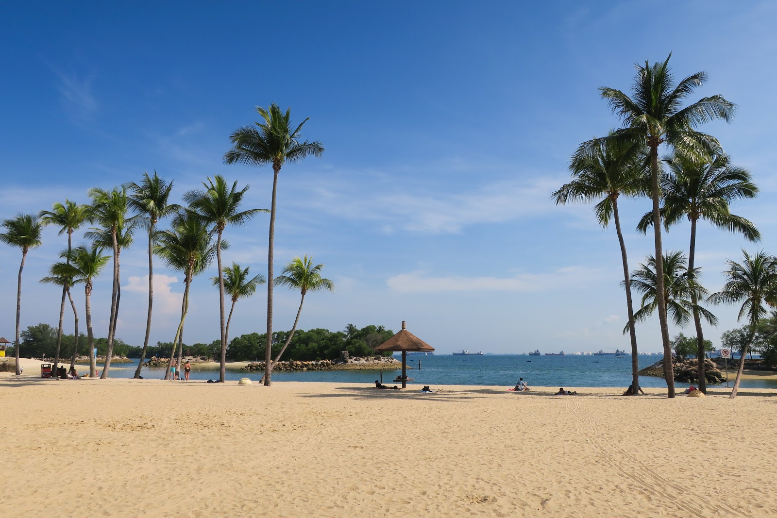 Fotografija Palawan Beach z svetel pesek površino