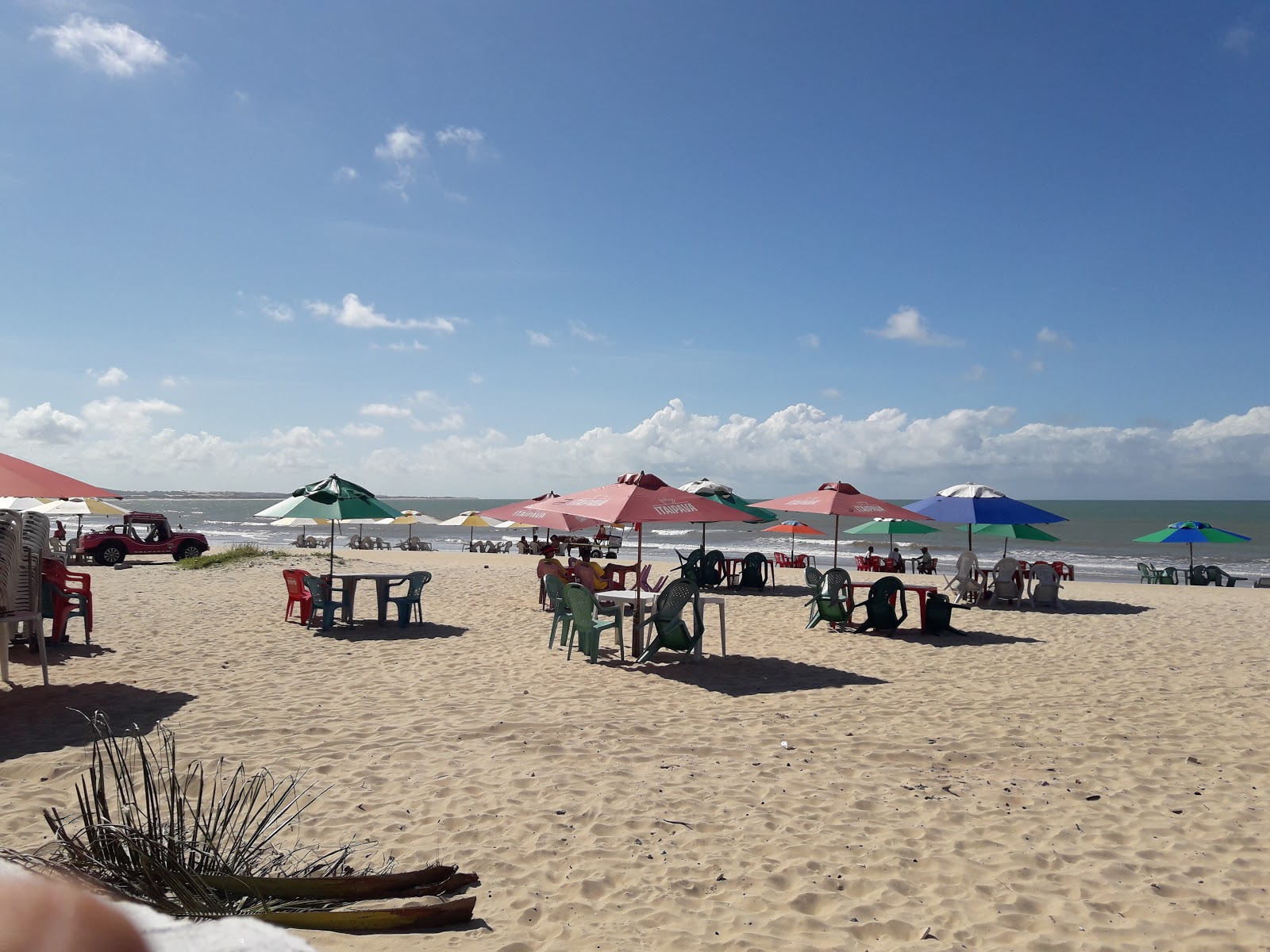 Praia de Genipabu的照片 带有碧绿色水表面