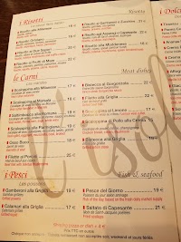 Restaurant italien L'isolotto à Paris (la carte)