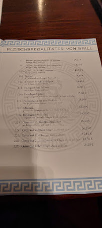 Menu / carte de Taverne Kostas à Freigericht