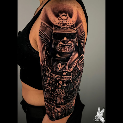 Explore risk taker tattoo ideas, creative tattoo ideas in Fayetteville, available at Sacred Raven Tattoo Shop
