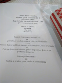 Le Bouchon Sully à Lyon menu