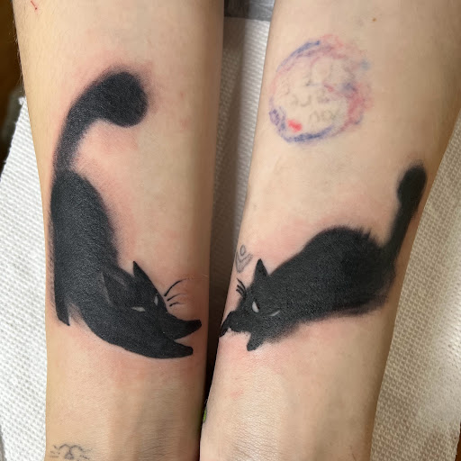 Explore skiing tattoo ideas, creative tattoo ideas in Buffalo, available at True Gloom Tattoo Studio