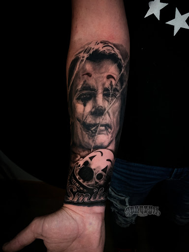 Explore last name tattoo ideas male, creative tattoo ideas in Chapel Hill, available at Durham Tattoos